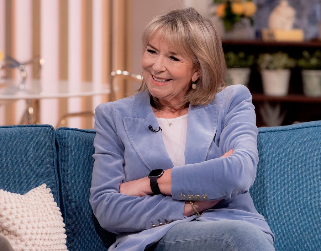 Fern Britton sitting on This Morning sofa