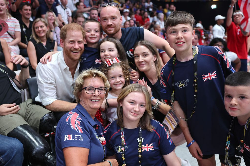 Prince Harry and fans at the Invictus Games 