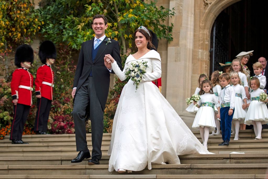 Jack and Princess Eugenie on their wedding day in 2018