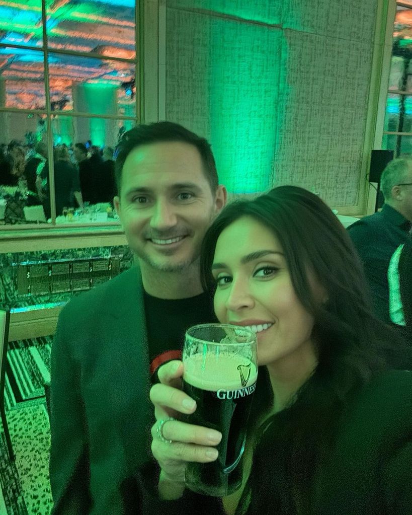 frank and christine lampard drinking guinness 
