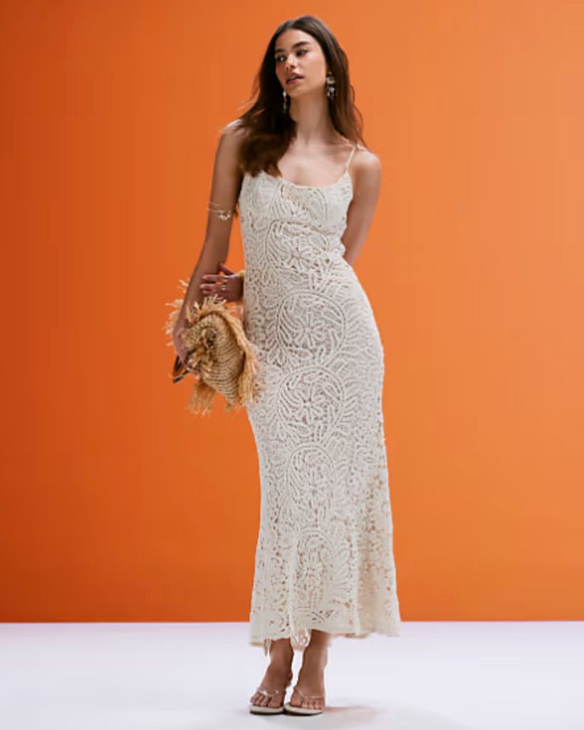ASOS Crochet Bardot Dress