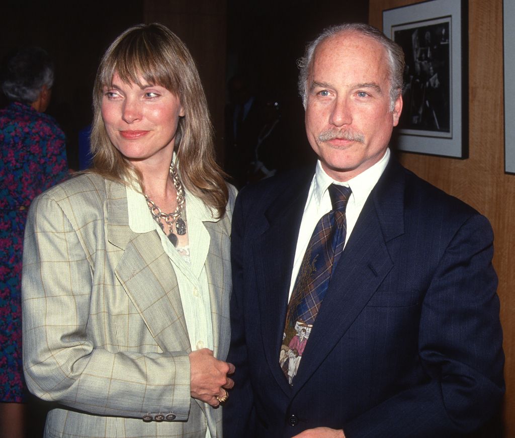 Jeramie Rain (born Susan Davis) and Richard Dreyfuss attend an Academy Tribute to Joseph L Mankiewicz at the Academy Theater, Beverly Hills, California, May 6, 1991