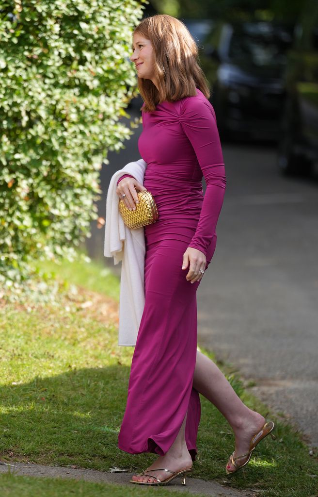 Jennifer Gates looking stunning in her dress at Eve Jobs' wedding