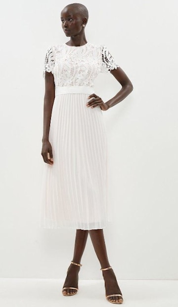 Coast white lace dress