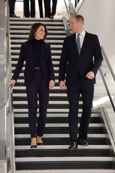 Kate Middleton and Prince William arrive in Boston