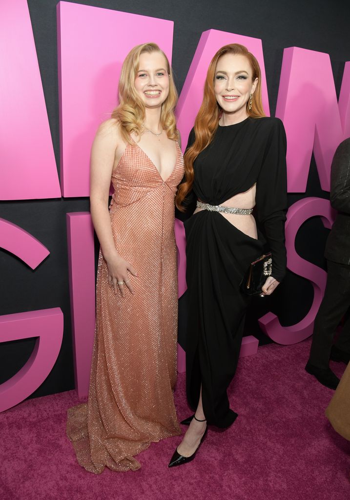Angourie Rice and Lindsay on red carpet