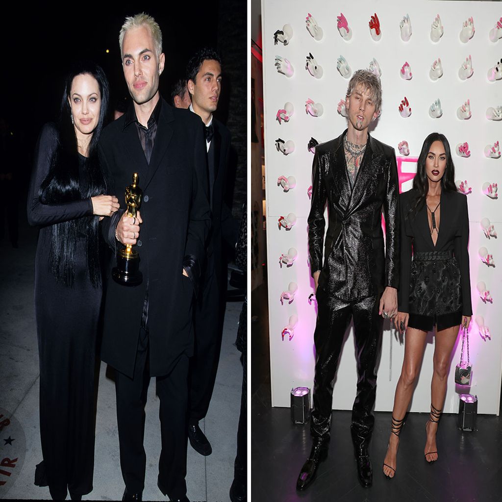 Angelina Jolie, James Haven, MGK, Megan Fox in black