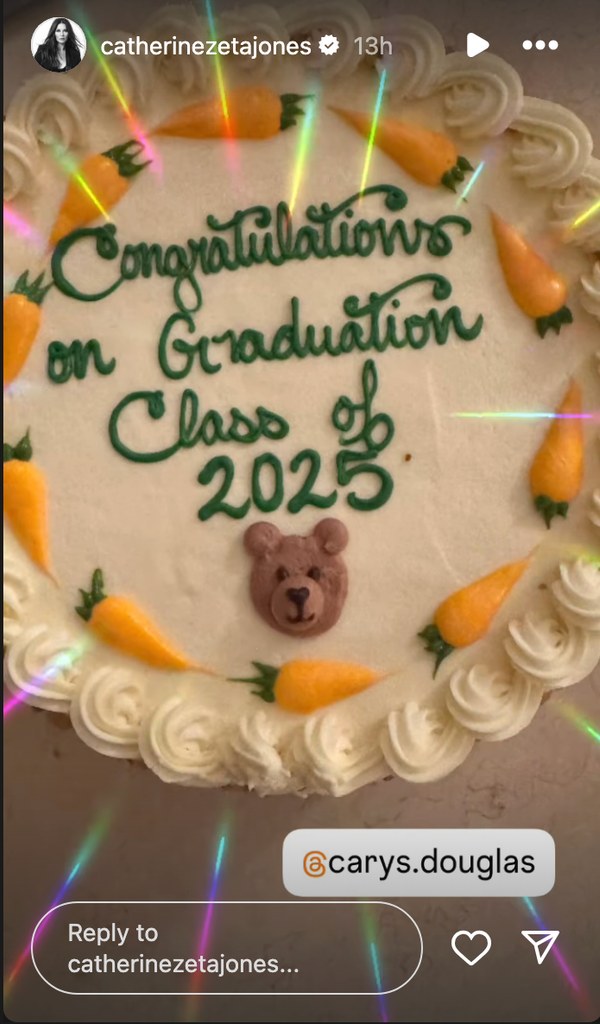 Carys received a special graduation cake on her big day 
