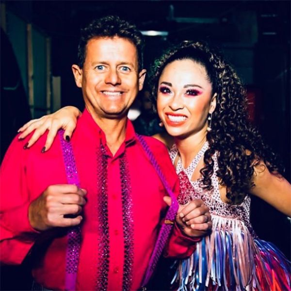 katya jones and mike with curly hair