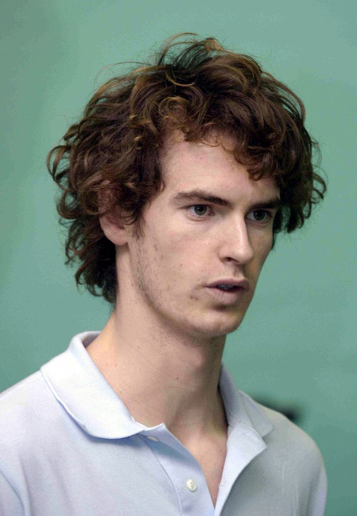 Andy Murray with longer hair back in 2005 