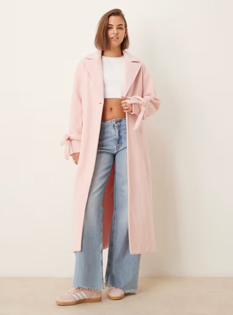 Asos pink parit mantel