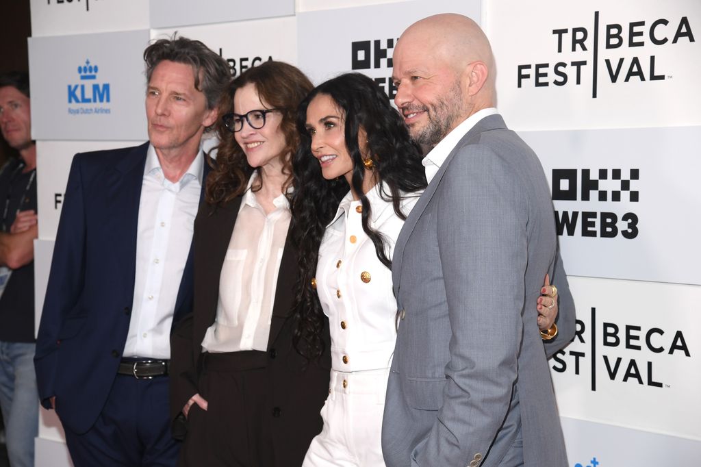 NEW YORK, NEW YORK - JUNE 07: (L-R) Andrew McCarthy, Ally Sheedy, Demi Moore and Jon Cryer attend a screening of "BRATS" during the 2024 Tribeca Festival at BMCC Tribeca PAC on June 07, 2024 in New York City.  (Photo by Gary Gershoff/WireImage)
