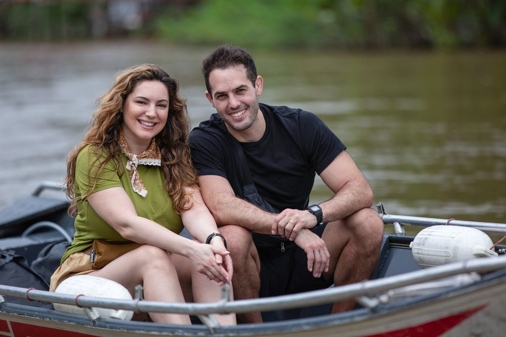 Kelly Brook and her husband Jeremy Parisi in Celebrity Race Across The World