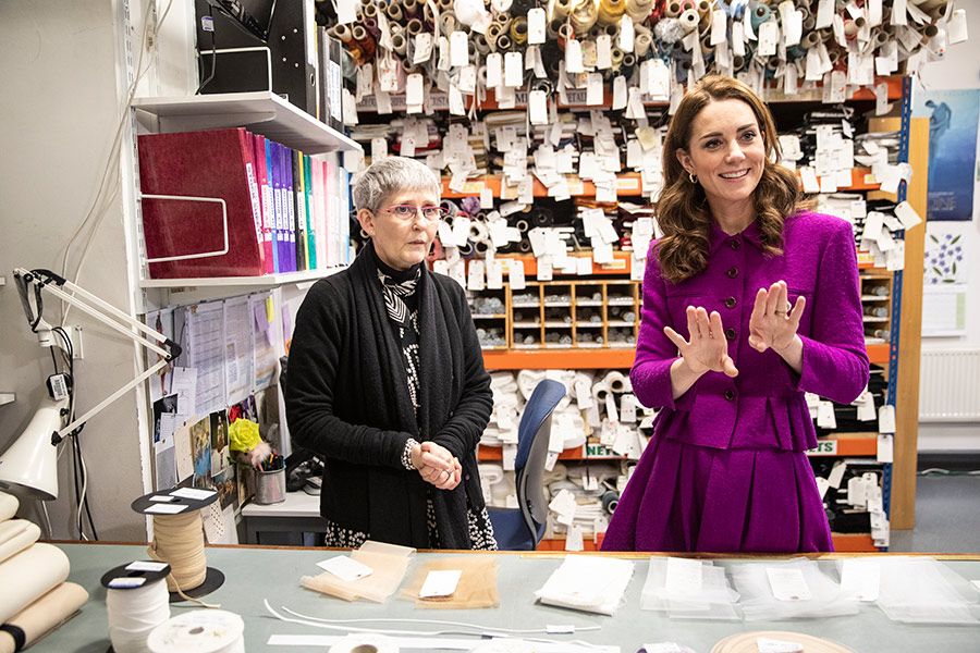 kate middleton looks at costumes textiles