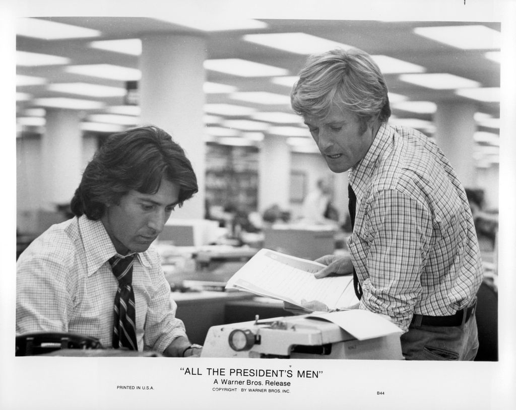Robert Redford and Dustin Hoffman in 'All the President's Men'