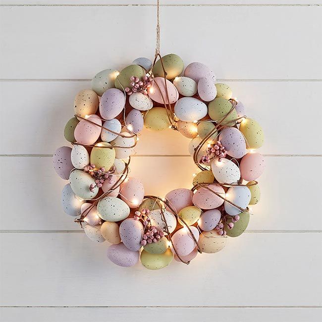 Lights4Fun Easter Egg wreath