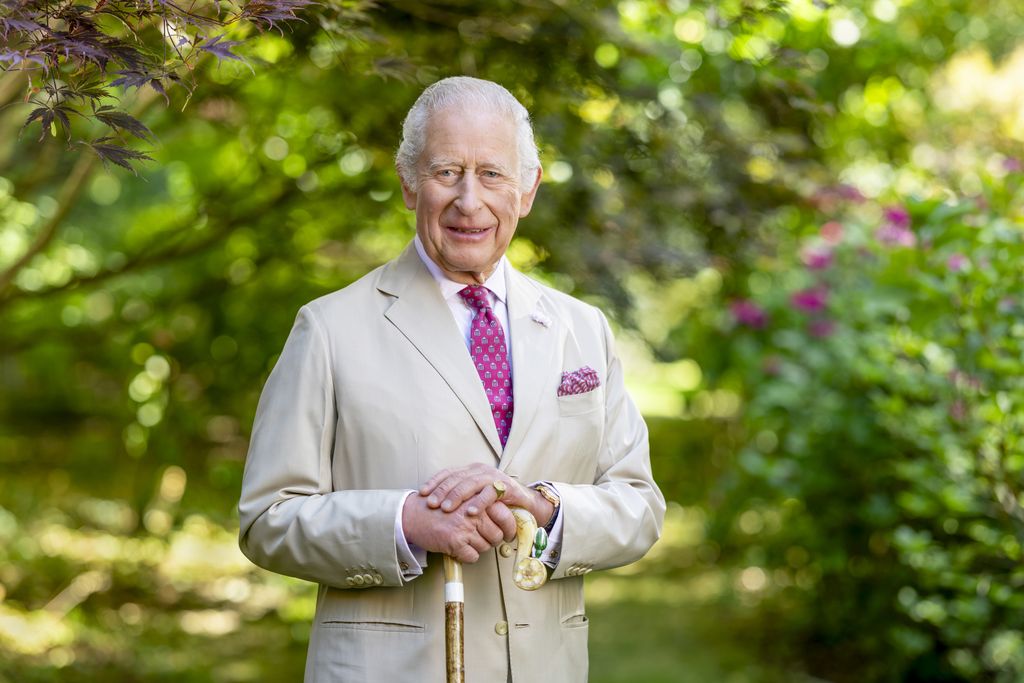 King Charles pictured at Highgrove gardens