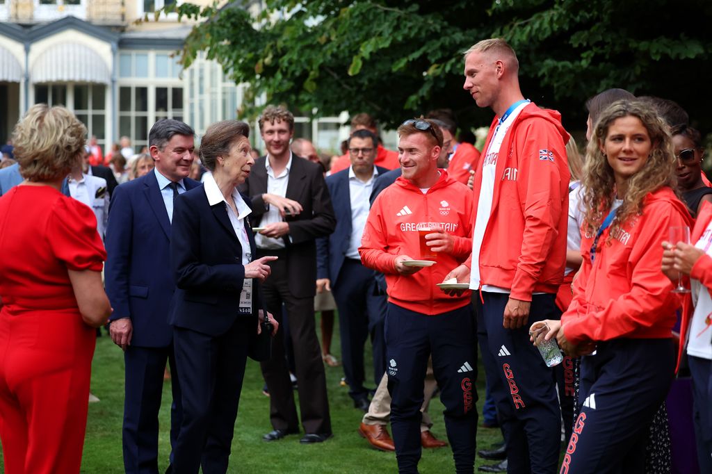  Princess Anne greets athletes of Team Great Britain