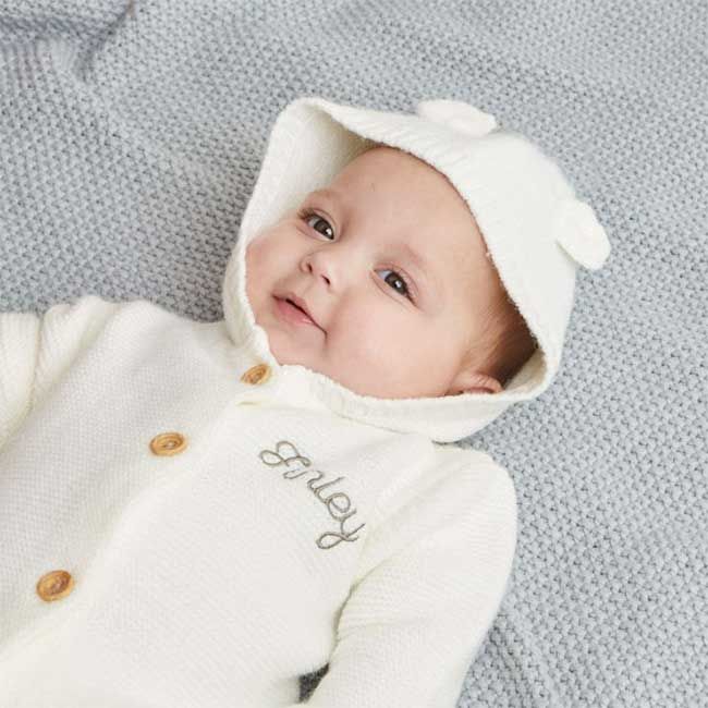 Personalised Baby Cardigan
