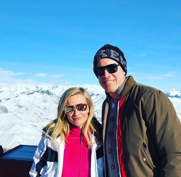 Reese Witherspoon Jim Toth skiing