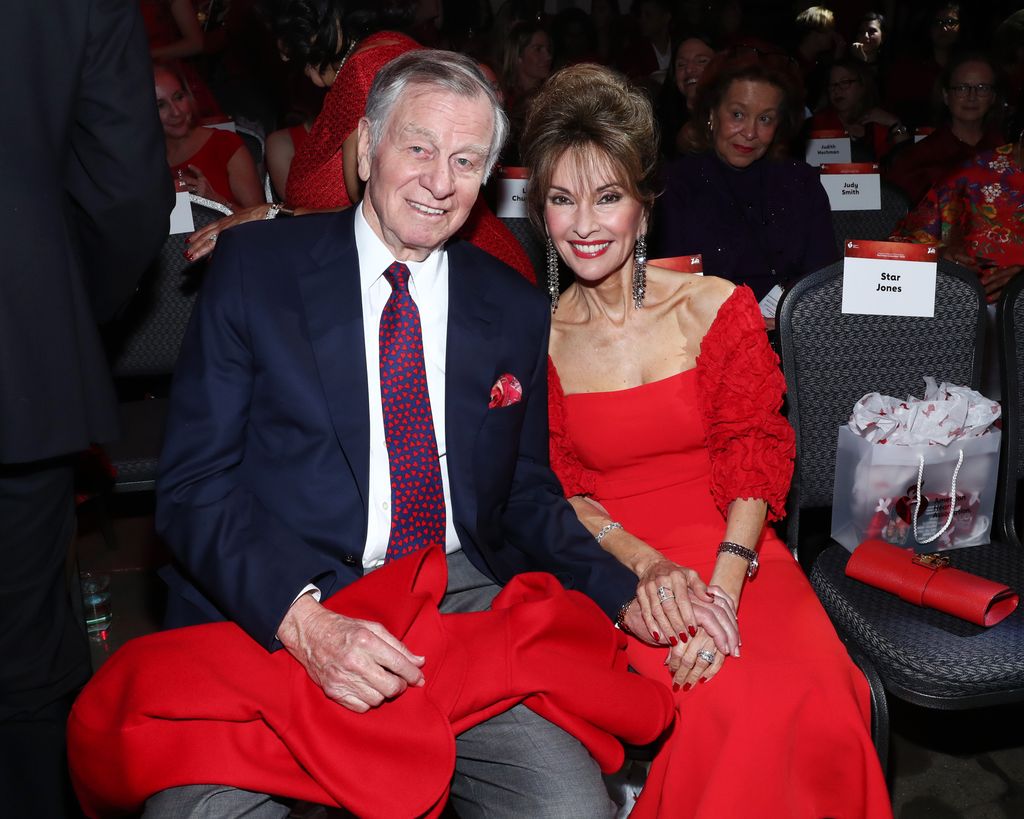 Helmut Huber and Susan Lucci attend The American Heart Association's Go Red for Women Red Dress Collection 2020 