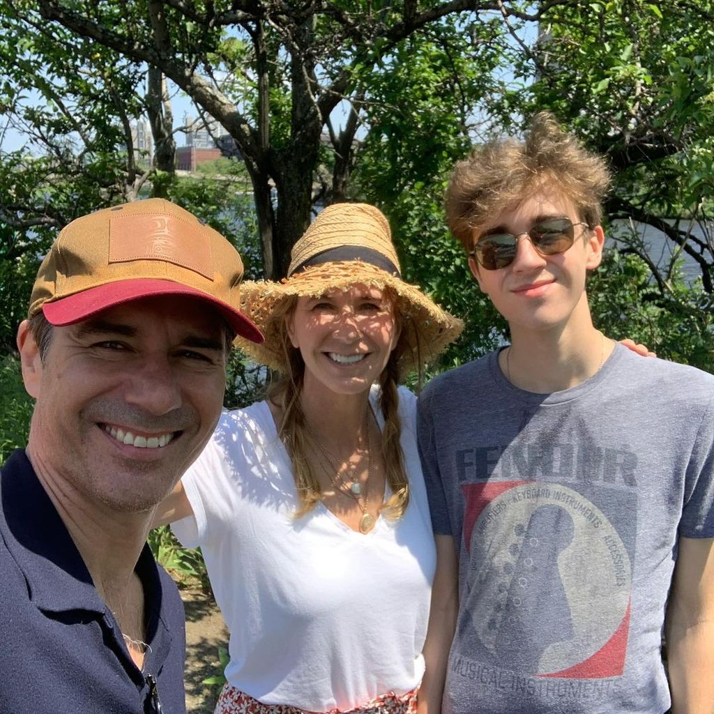 Eric McCormack with his wife Janet Leigh Holden and their son Finnigan in a photo shared on Instagram
