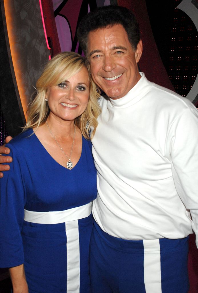 Maureen McCormick and Barry Williams during 5th Annual TV Land Awards - Backstage at Barker Hangar in Santa Monica, California, United States