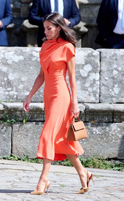 letizia orange dress