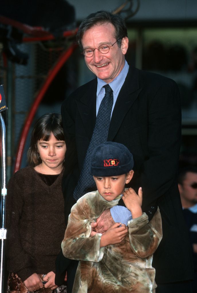 Robin Williams, Zelda Williams and Cody Williams 