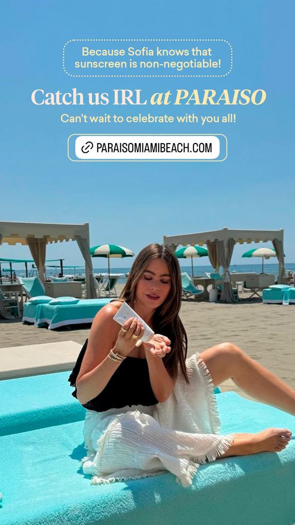 Sofia believes she looks youthful thanks to SPF