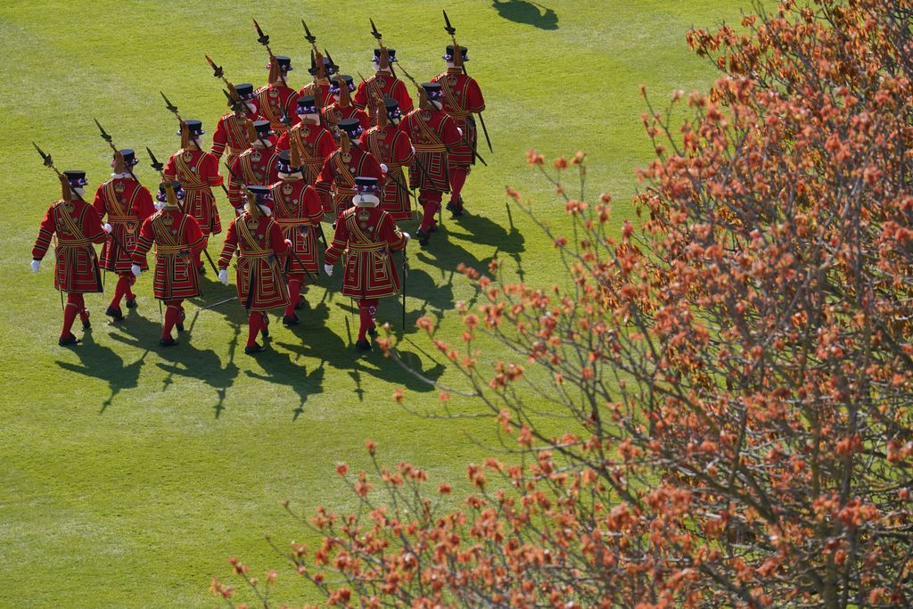 eoman of the Guard during a Garden Party at Buckingham Palace