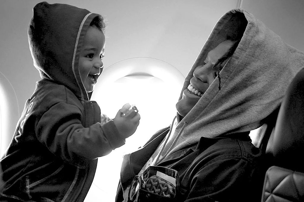 photo of cam newton and son ceaser