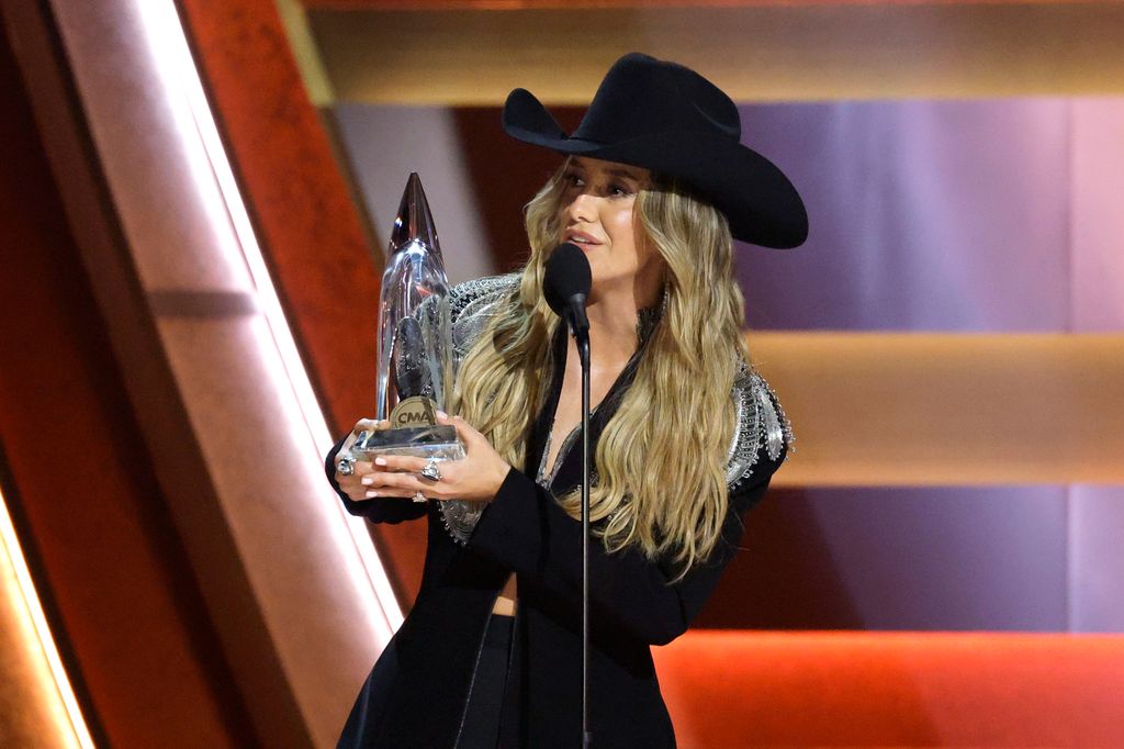 Lainey Wilson accepts the Female Vocalist of the Year Award onstage during the 59th Annual CMA Awards 