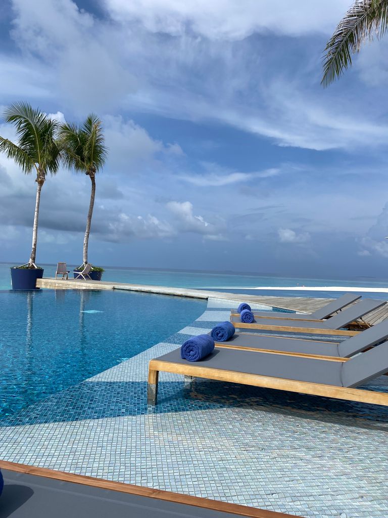 The infinity pool at Avani Fares