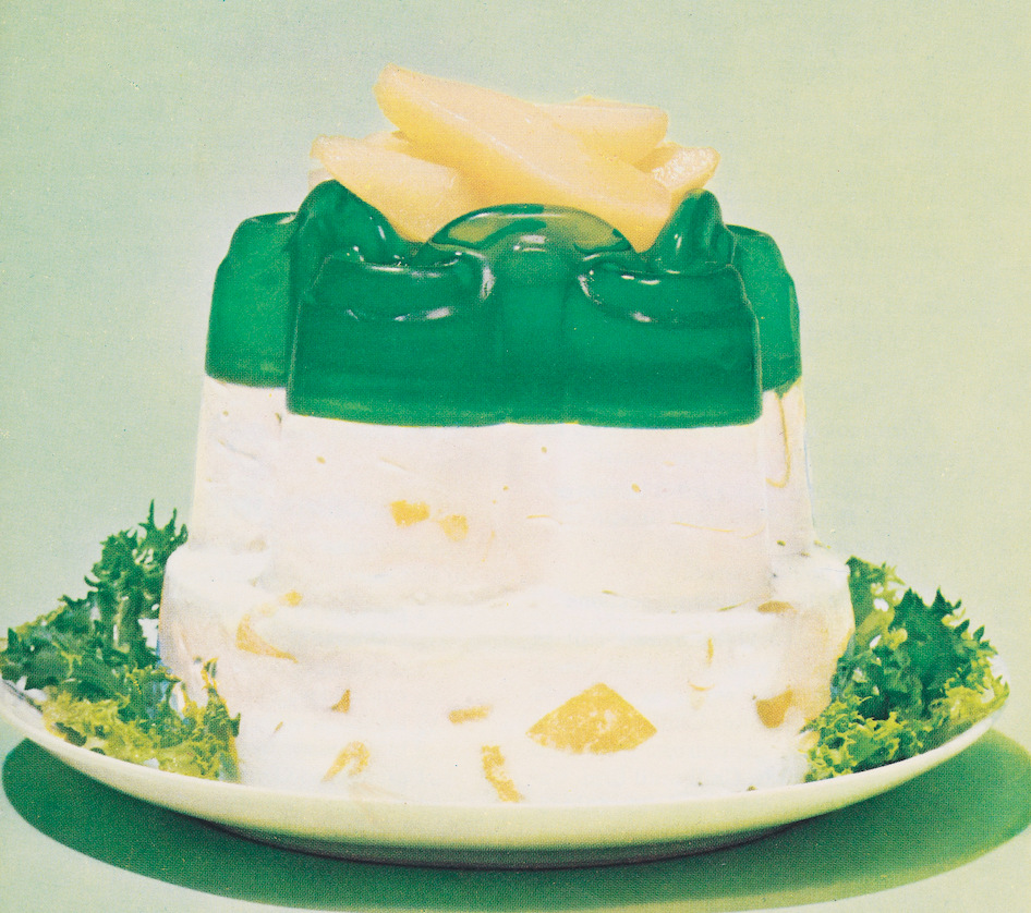 “Illustrated recipe for ‘Under the Sea Salad’,” from the Joys of Jell-O booklet, Wellcome Collection, photo number L0072306, licensed under CC BY 4.0