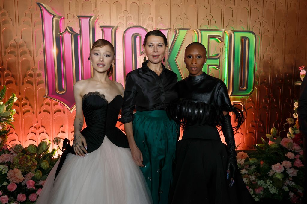 Donna avec Ariana Grande et Cynthia Erivo à la première de Wicked For Good à New York en novembre