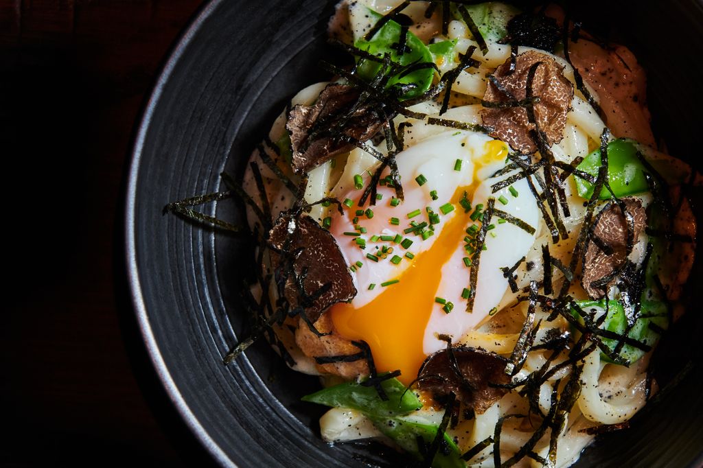 The wagyu carbonara is a favourite on the menu