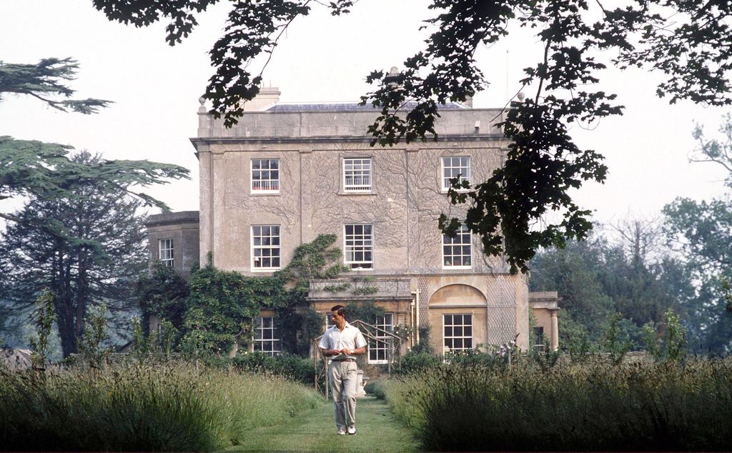 man walking in garden at highgrove 