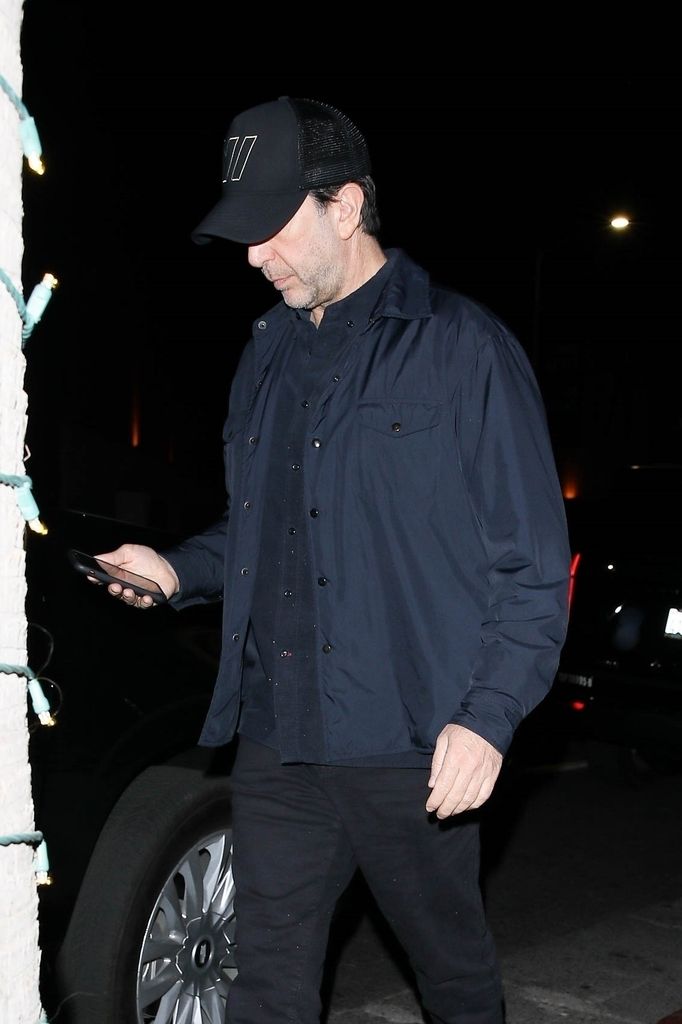 David Schwimmer keeps a low profile during a rare outing at Funke restaurant in Beverly Hills