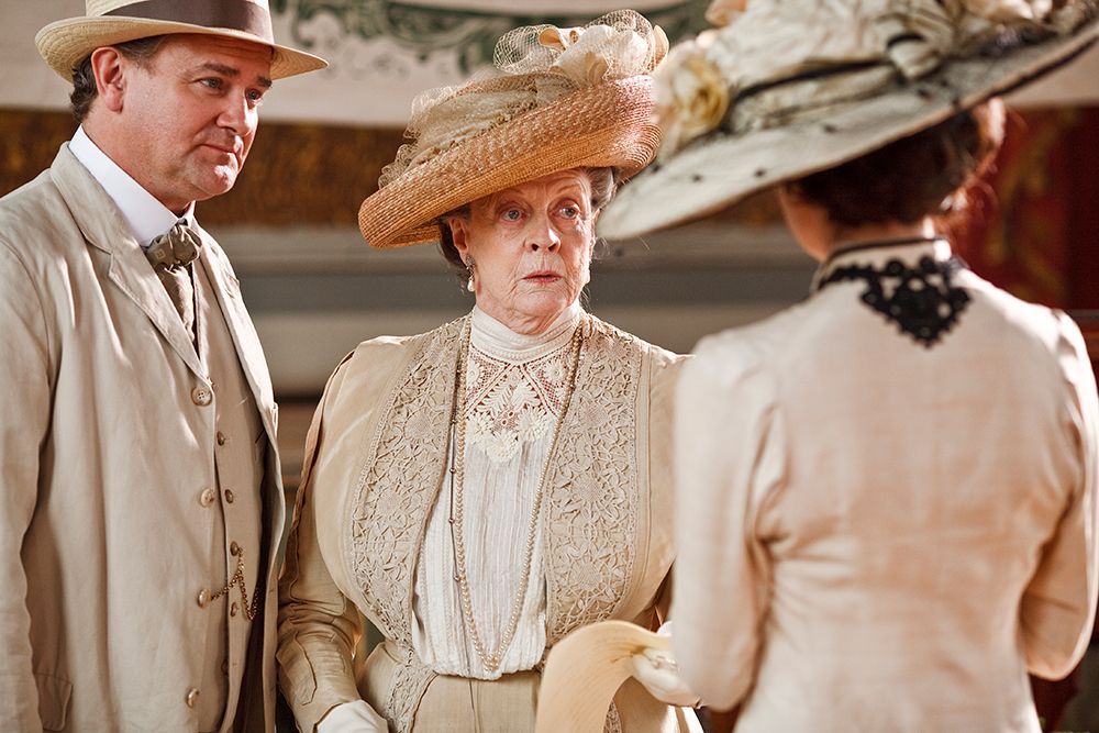 Hugh Bonneville and Maggie Smith in Downton Abbey