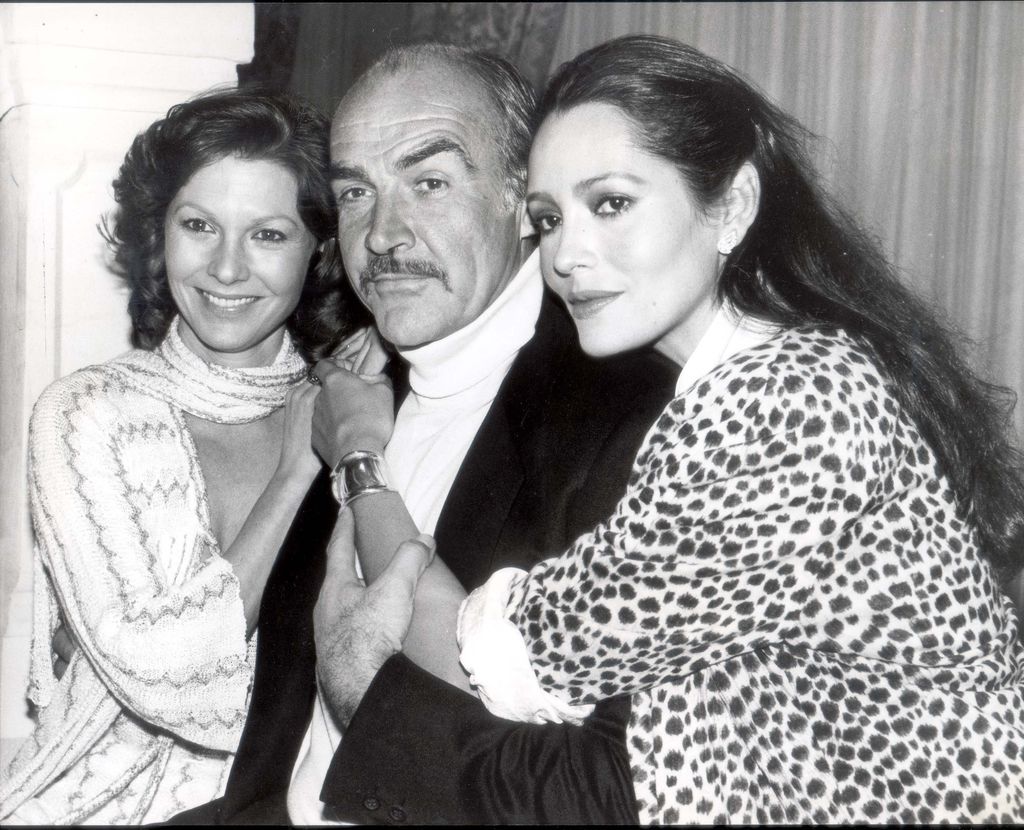 Sean Connery with Barbara Carrera (right) And Pamela Salem