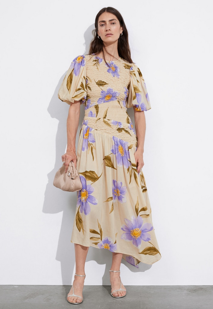 & Other Stories floral midi dress