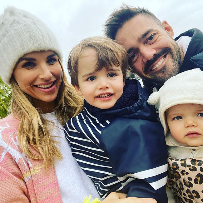 Spencer Matthews with wife vogue williams and children