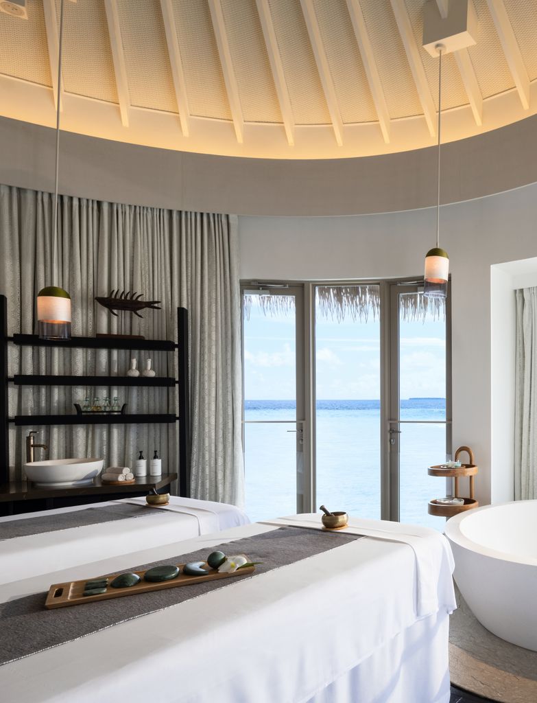 The spa at intercontinental maldives has an extensive treatment menu