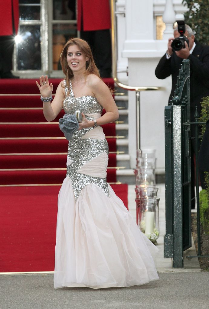 Princess Beatrice in a sequinned mermaid gown