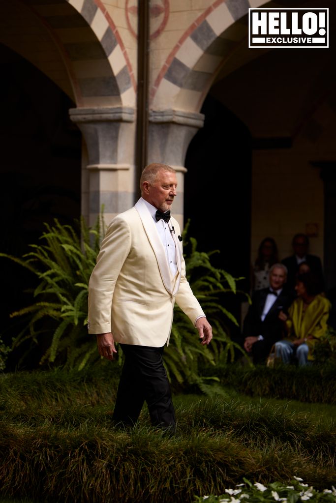 Boris Becker walking down the aisle