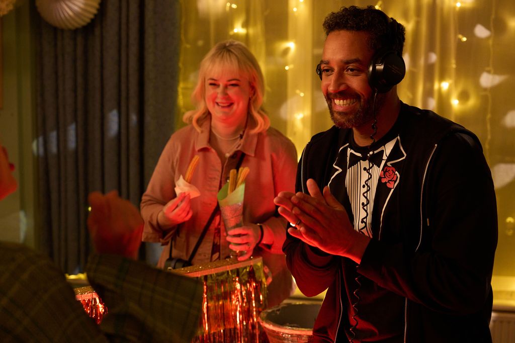 Philippa Dunne and Samuel Anderson in a still from Amandaland