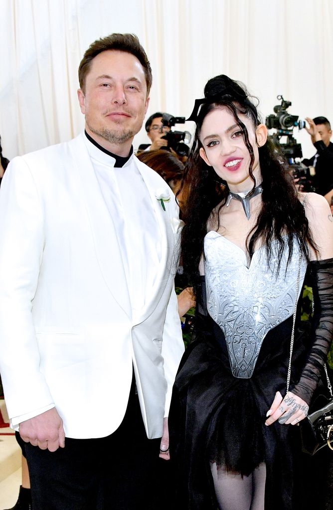 Elon Musk and Grimes attend the Heavenly Bodies: Fashion & The Catholic Imagination Costume Institute Gala at The Metropolitan Museum of Art on May 7, 2018 in New York City