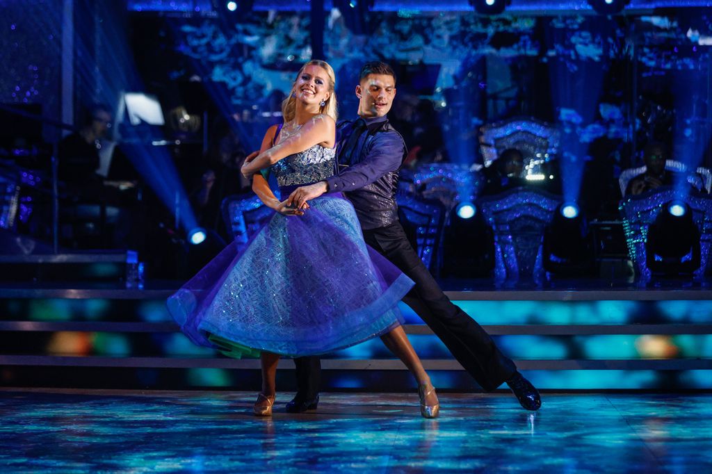 Tasha Ghouri dancing with Aljaz Skorjanec