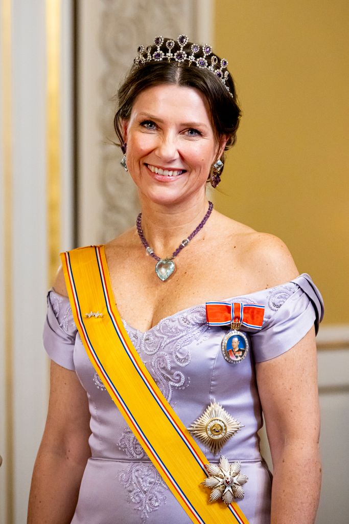 Princess Martha Louise in tiara and gown